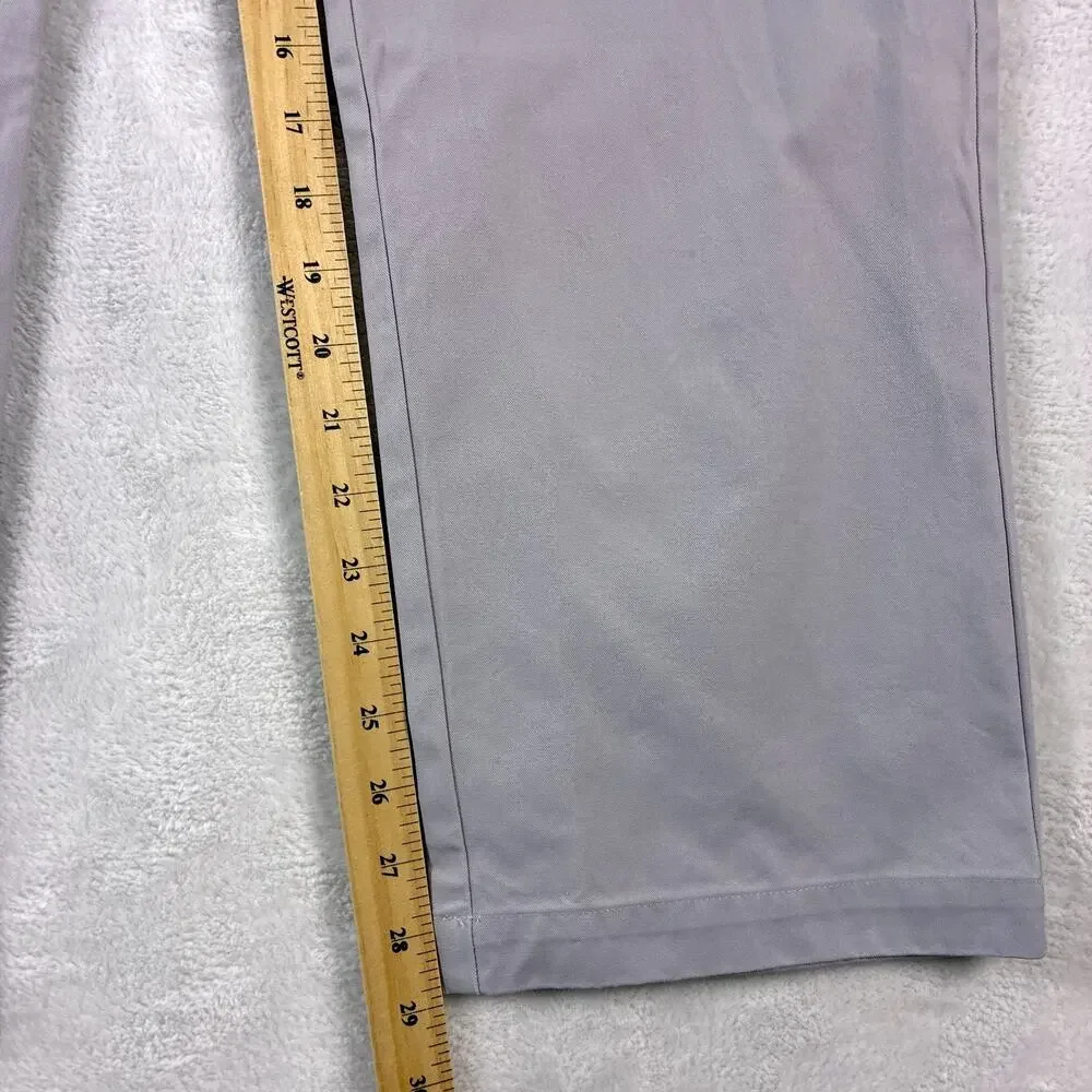 Peter Manning Pants Mens 36x29 Gray Chino Preppy New York Summer Classic USA